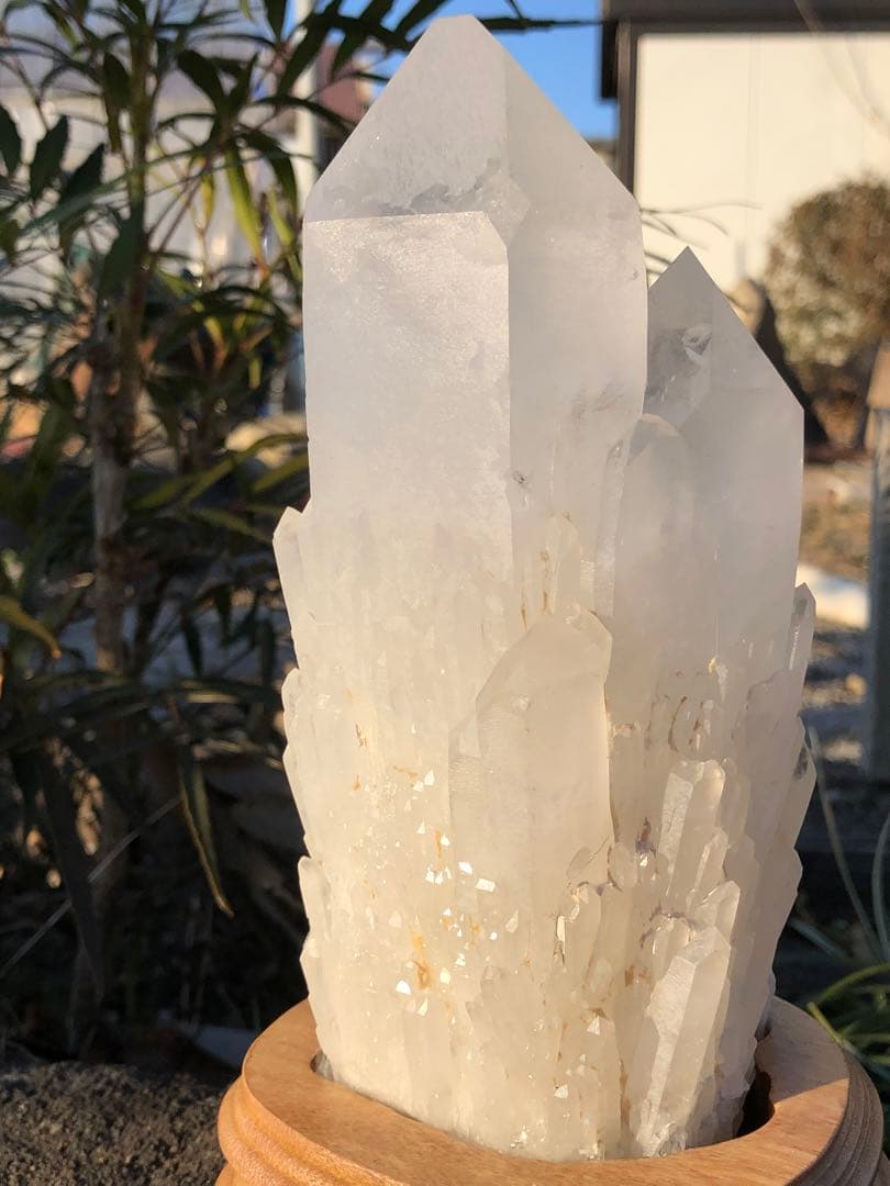 ❤️買い得　レア　極みの逸品 超強いパワー　1.29kg 水晶クラスター　天然石