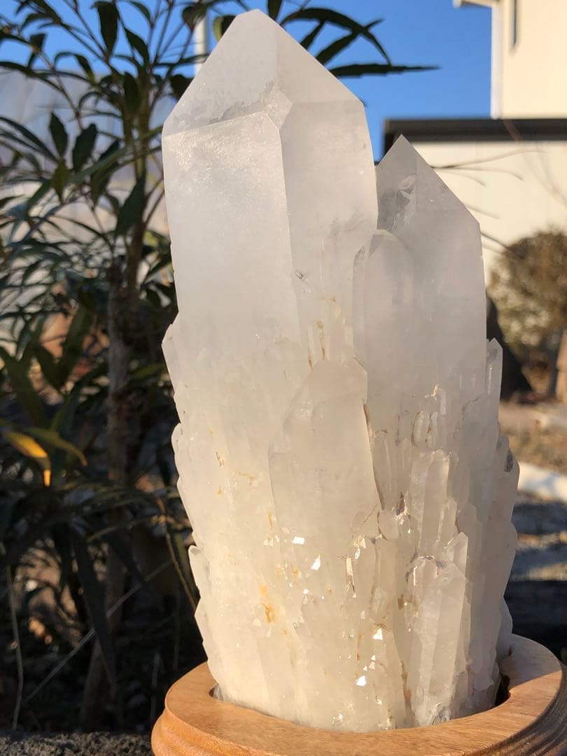 ❤️買い得　レア　極みの逸品 超強いパワー　1.29kg 水晶クラスター　天然石
