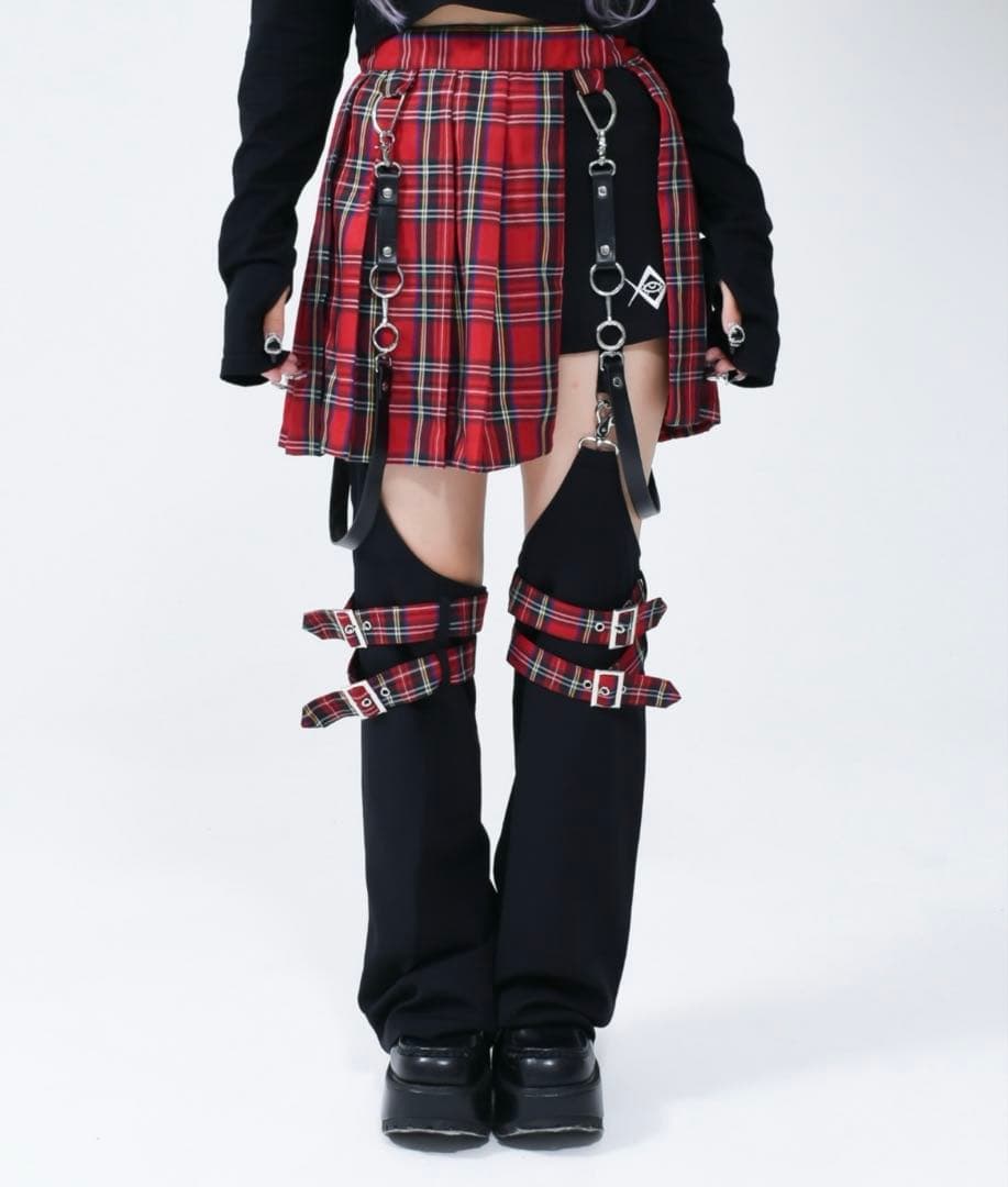 『REFLEM/レフレム』レッグカバー付きレイヤードショーパン REFLEM/レフレム』レッグカバー付きレイヤードデニムショーパン