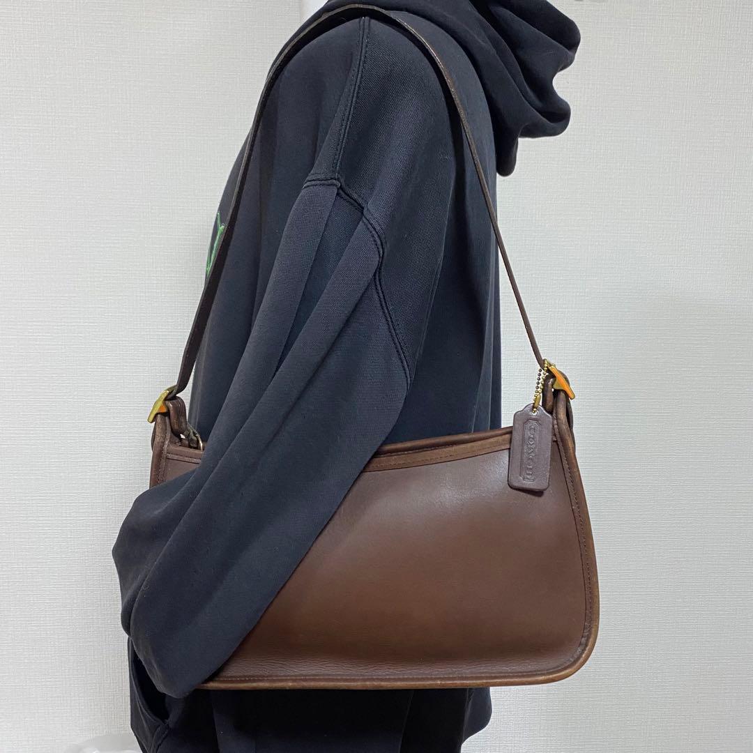 90s COACH オールドコーチ 肩掛け 9071 ショルダーバッグ ブラウン