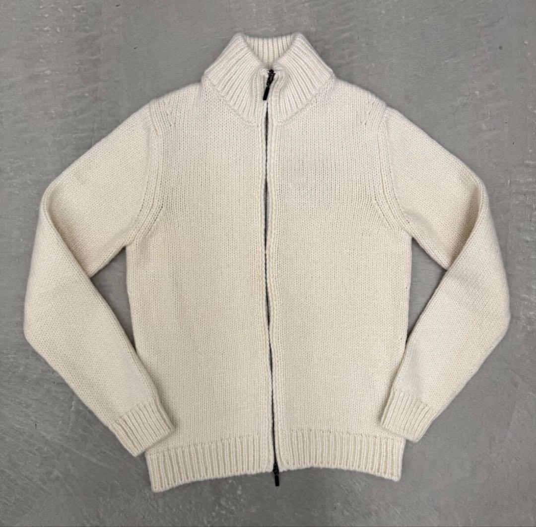 サ*ー様 【新品】 クルチアーニ カーディガン ジップアップ 白46 Cruci 楽天市場】クルチアーニ Cruciani ジップカーディガン ブルー メンズ