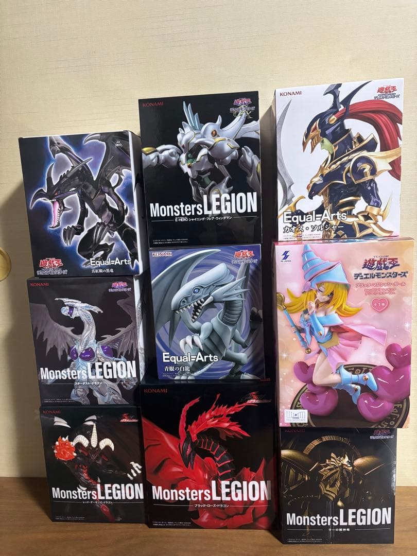 遊戯王 フィギュア まとめ売り 9体セット アニメ「遊☆戯☆王」シリーズ 立体モンスターコレクション 第1弾