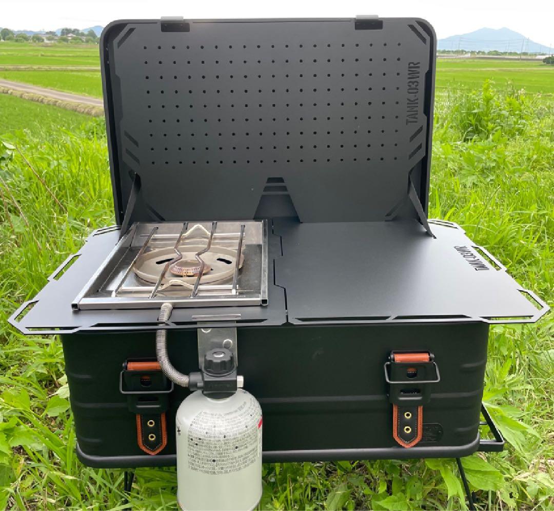 TANK-03WR フラットバーナー アルミコンテナ ベントラックス 46L