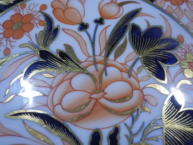 ロイヤルクラウンダービー　24.5cm　ハンドペイント古伊万里　1886年