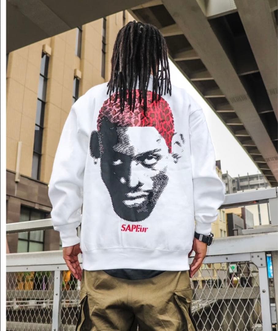 SAPEur レッドレオパード クルーネック XL