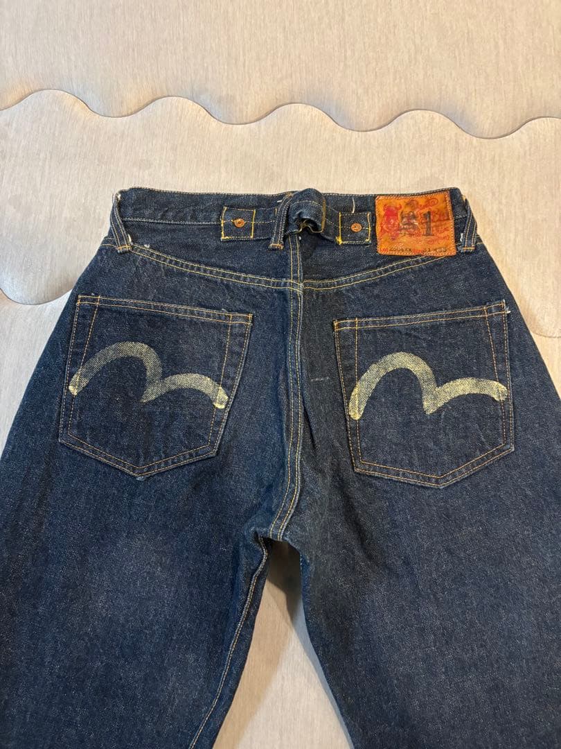 初期 EVISU エヴィス デニム 2504xx No.1 シンチバック