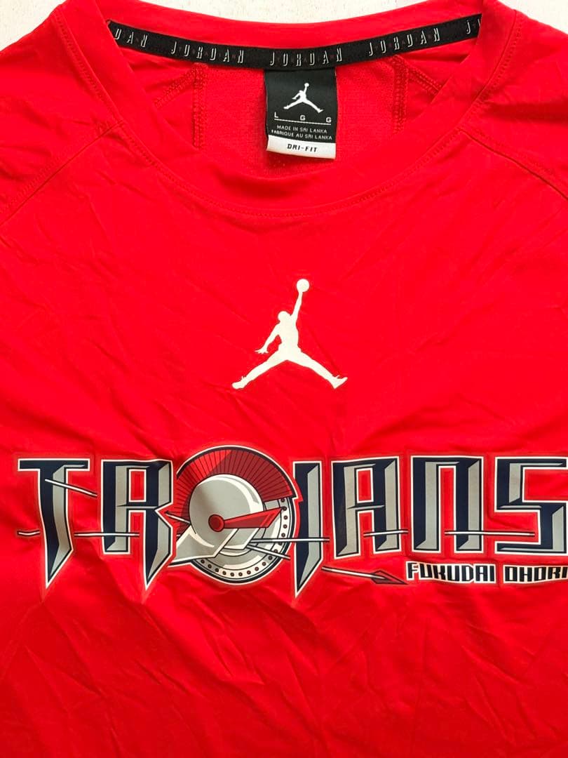 大濠 TROJANS Tシャツ 赤 Lサイズ