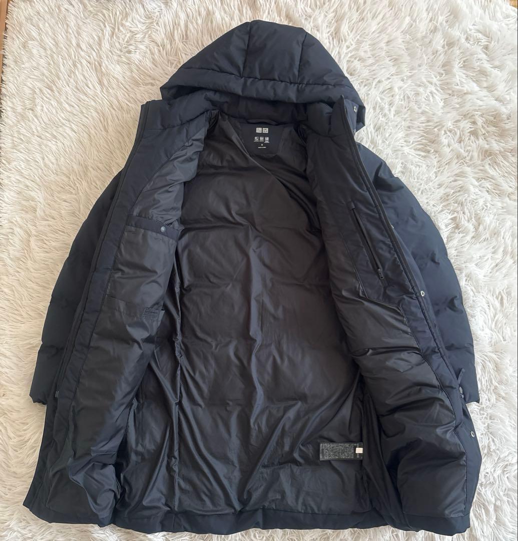《UNIQLO》シームレスダウンコート　中綿ダウンジャケット　メンズ　M