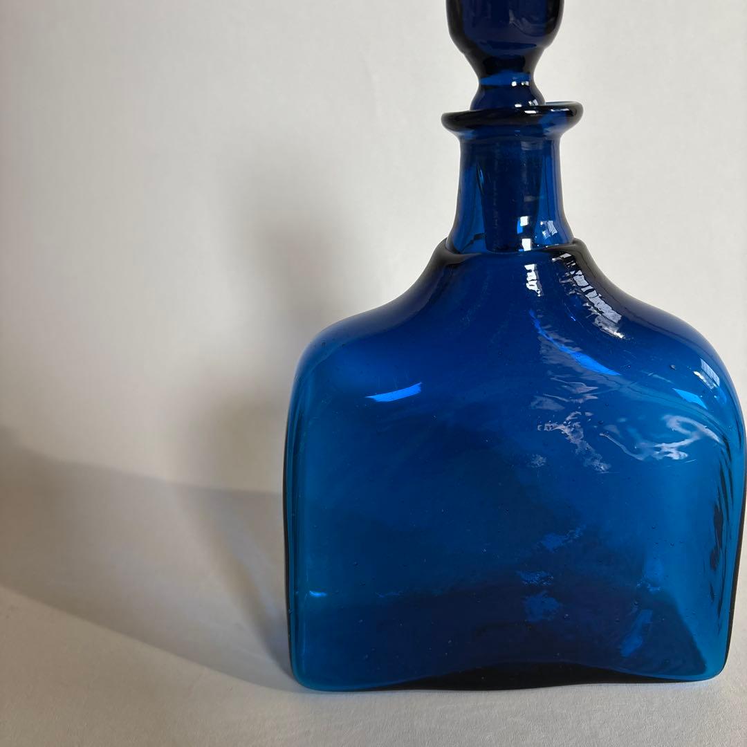 倉敷ガラス 小谷眞三 民藝 民芸 デキャンタ 角瓶 吹きガラス 倉敷