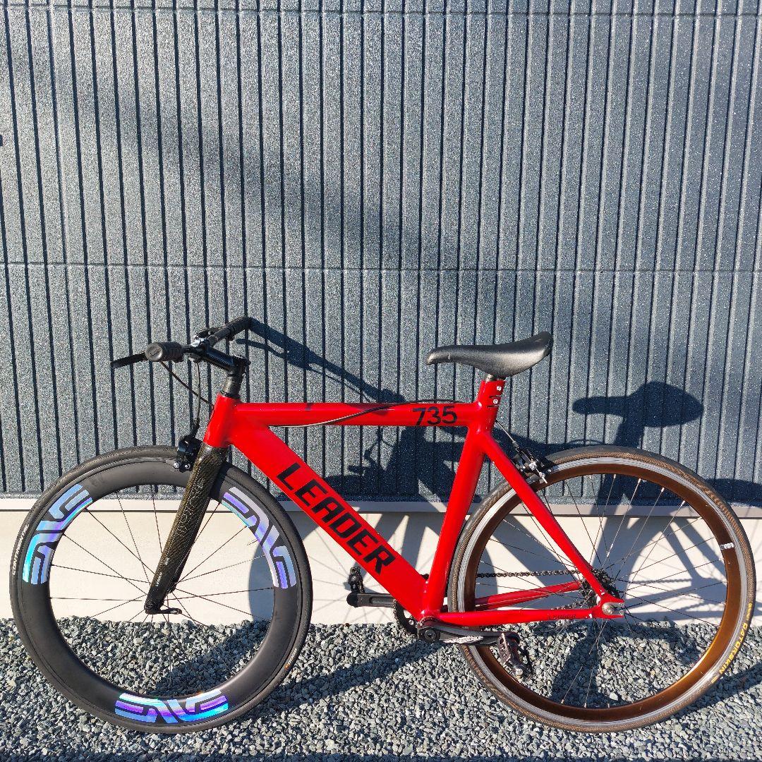 【送料込み】LEADER BIKE 735 65mmカーボンホイール 完成車体 LEADER 735TR Complete Bike