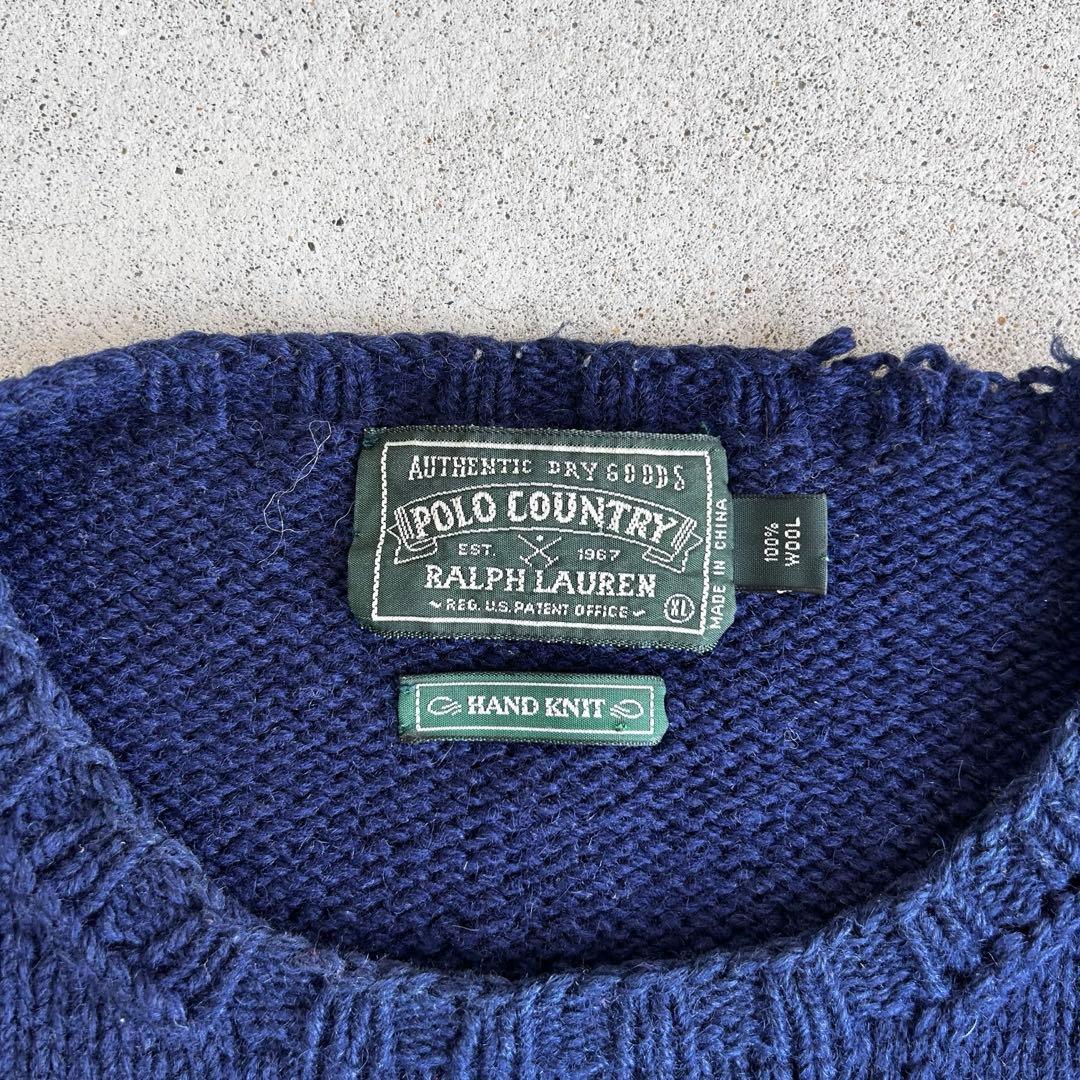 polo country】ポロカン ハンドニット 星条旗 80s XL - メルカリ