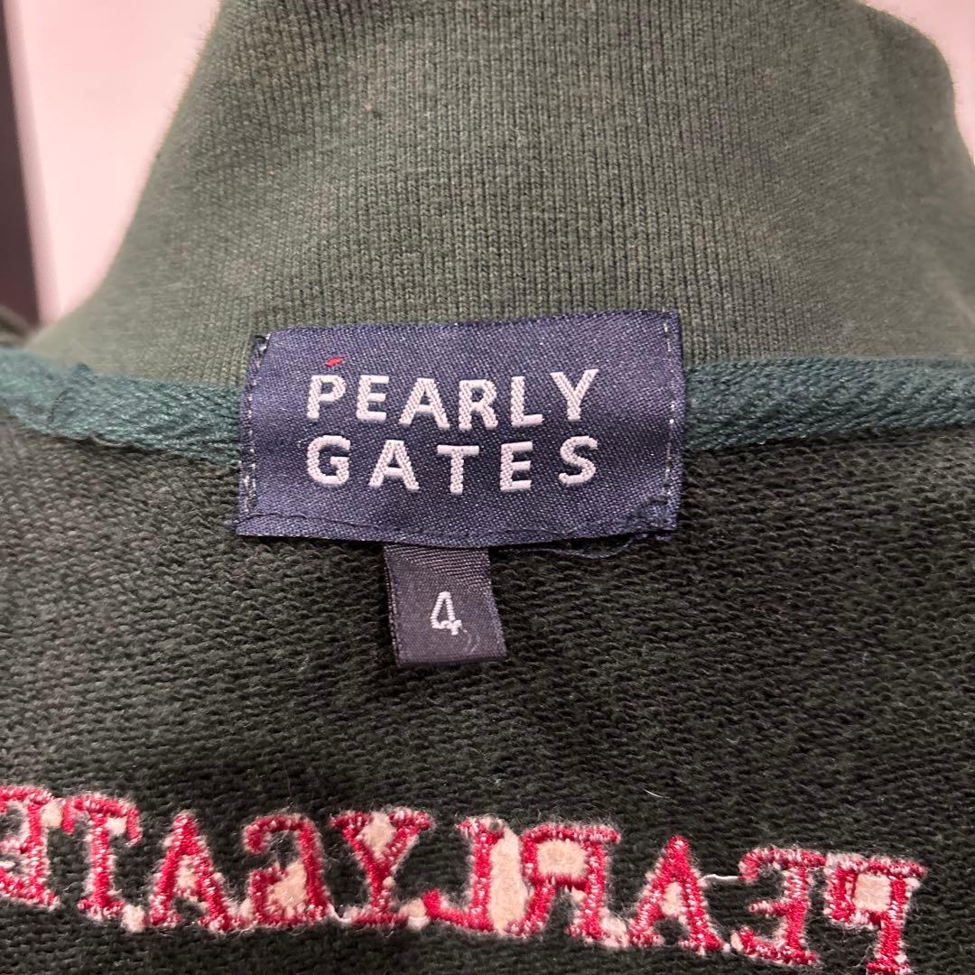 PEARLY GATES】フルジップスウェットジャケット ダークグリーン