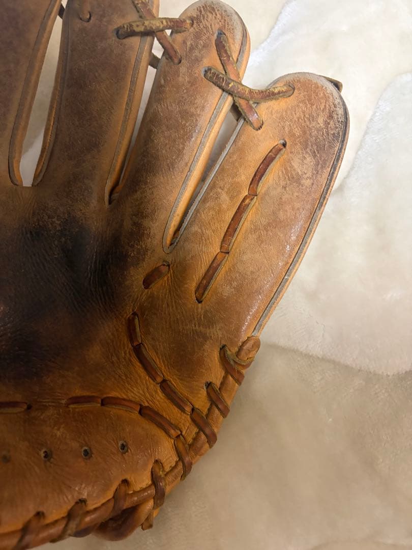 硬式野球グローブ 茶色 レザー製 左利き用Tigers ブラウン 軟式