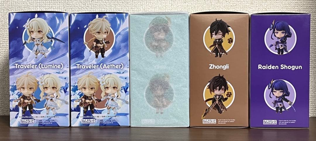 原神 ねんどろいど まとめ売り 旅人 空 蛍 ウェンティ 鍾離 雷電将軍