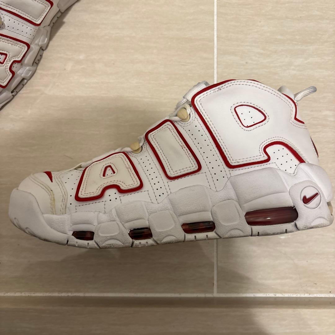 Nike Air More Uptempo ホワイト/レッド　26.5cm