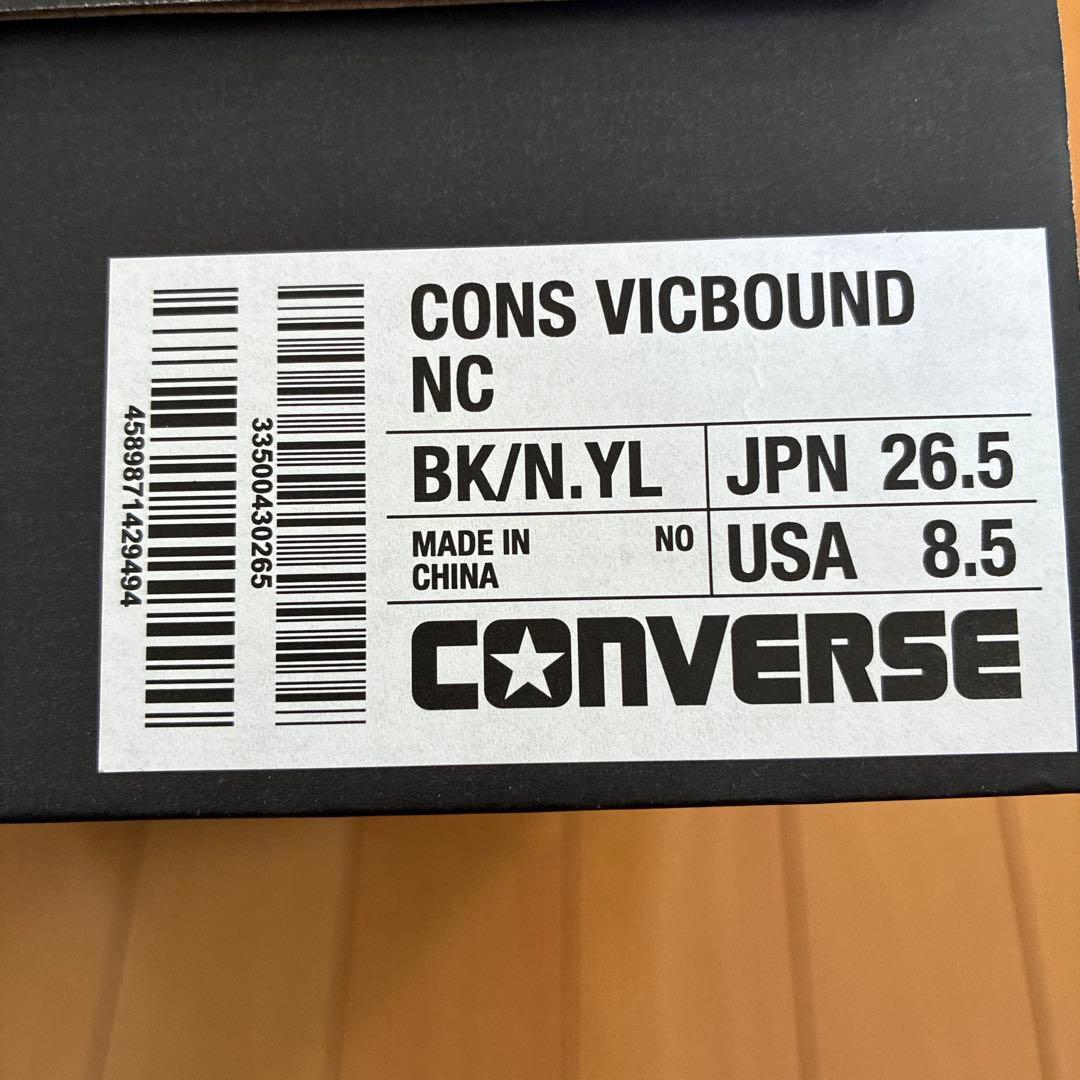 CONVERSE CONS VIGOUND 26.5cm ブラック/イエロー