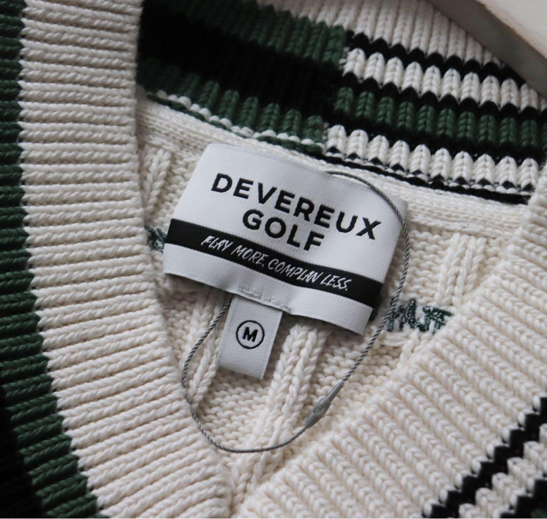 《デヴァローゴルフ》未使用 ケーブル編み ニットベスト ユニセックス M