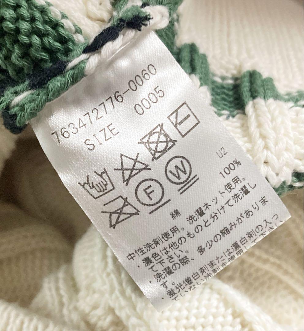 《デヴァローゴルフ》未使用 ケーブル編み ニットベスト ユニセックス M