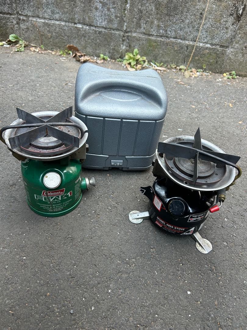 Coleman PEAK 1 & 400A シングルバーナーセット　J COLEMAN PEAK1 MODEL 400a Stove - YouTube