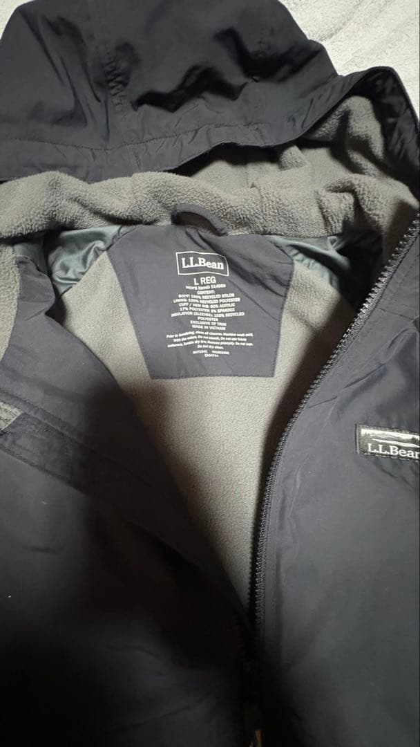 L.L.Bean ブラックダウンジャケット Lサイズ