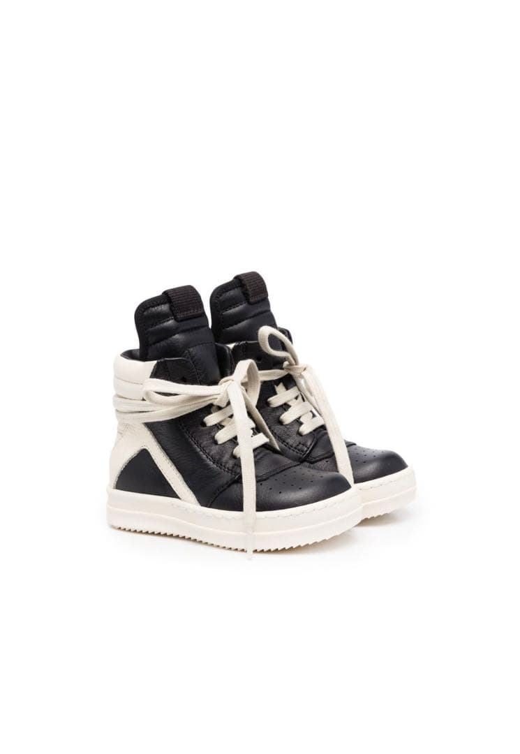 Rick Owens リックオーエンス キッズ スニーカー 19 新品 未使用 RICK OWENS リックオウエンスキッズ ベビー ジオ スニーカー 黒 (RICK