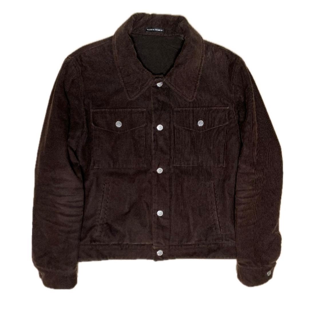 90's agnes b. homme コーデュロイジャケット フランス製 アニエスベーオムagnes b. homme コーデュロイ2Bジャケット 紺44 (K
