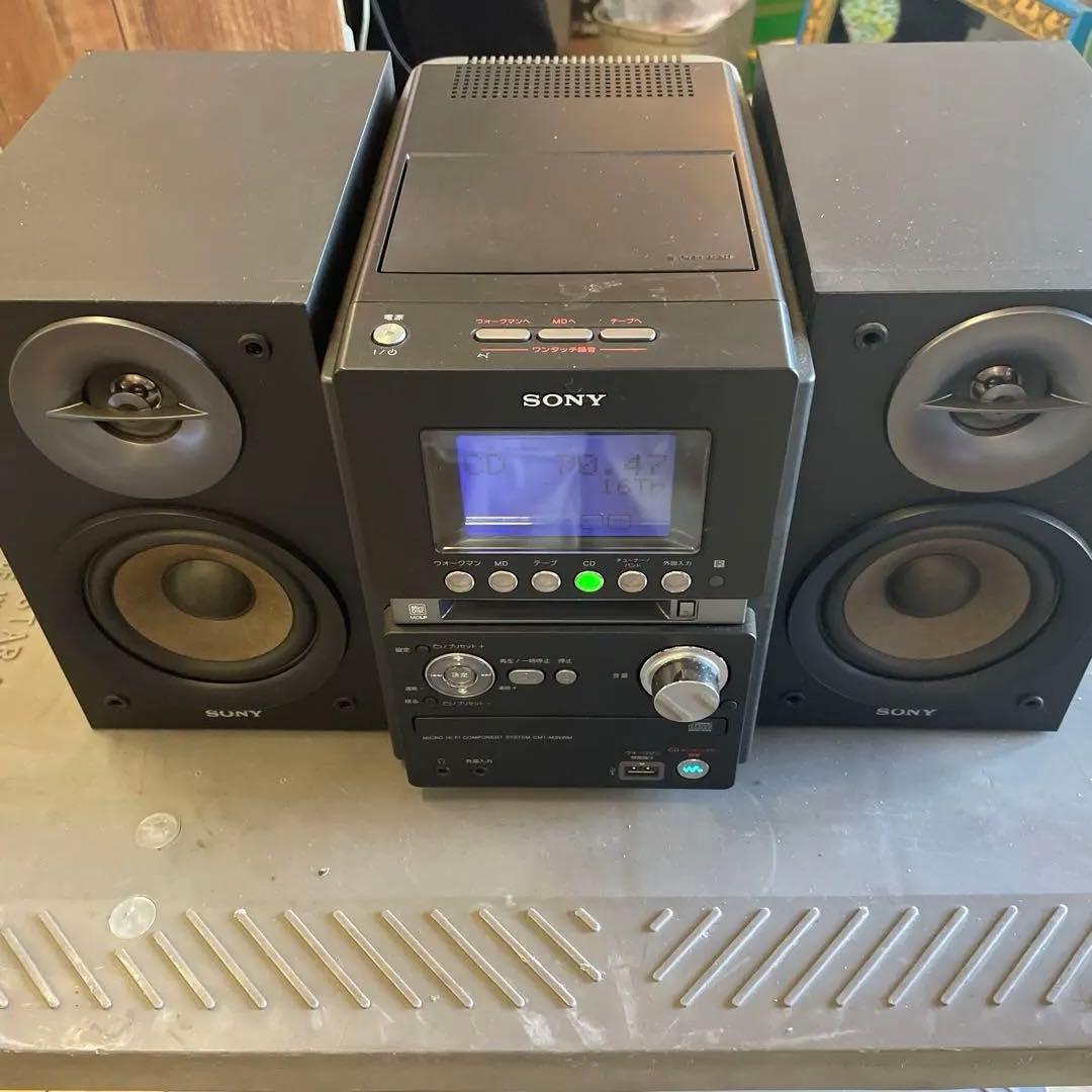 Sony コンパクト カセットCDMDコンポ CMT-M35WM 難あり - メルカリ