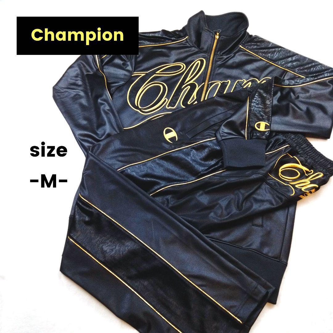 大特価】チャンピオン 魔裟斗 ジャージ セットアップ 上下 黒 金 М