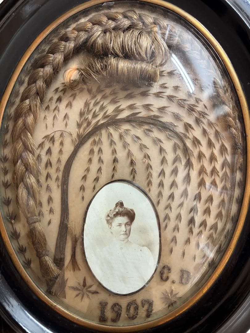 ルリケール ヘアアート ゴシック調 1900年製 フランス アンティーク