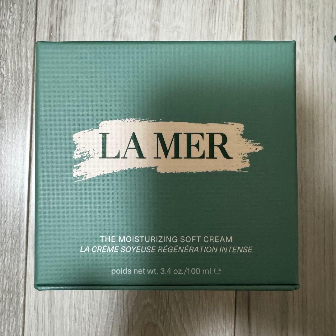 LA MER SOFT CREAM 100ml、ノベルティポーチ付き La Mer The Moisturizing Soft Cream Duet (Limited Edition) – La Mer