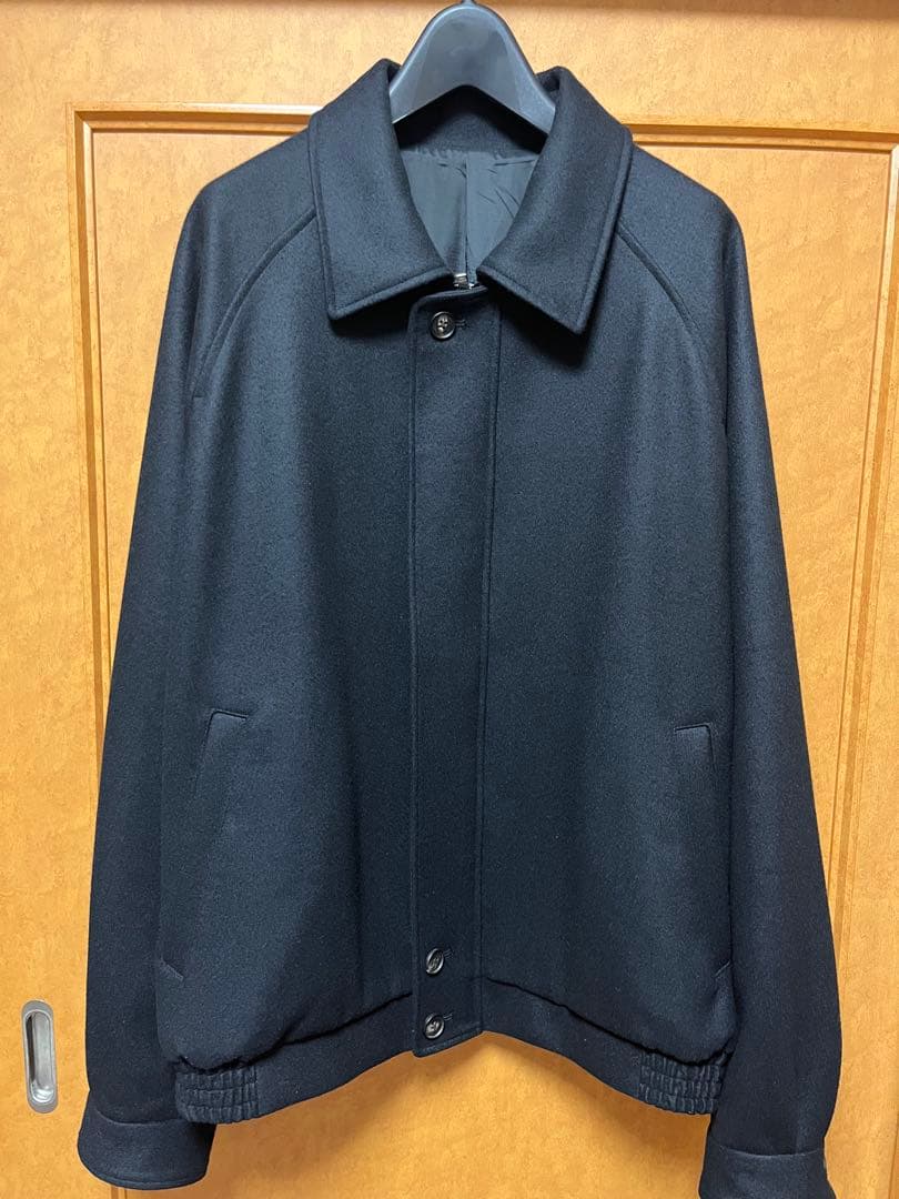 セール！ssstein MELTON HARRINGTON ZIP JACKET stein / シュタイン】OVERSIZED MELTON HARRINGTON ZIP JACKET - BLACK