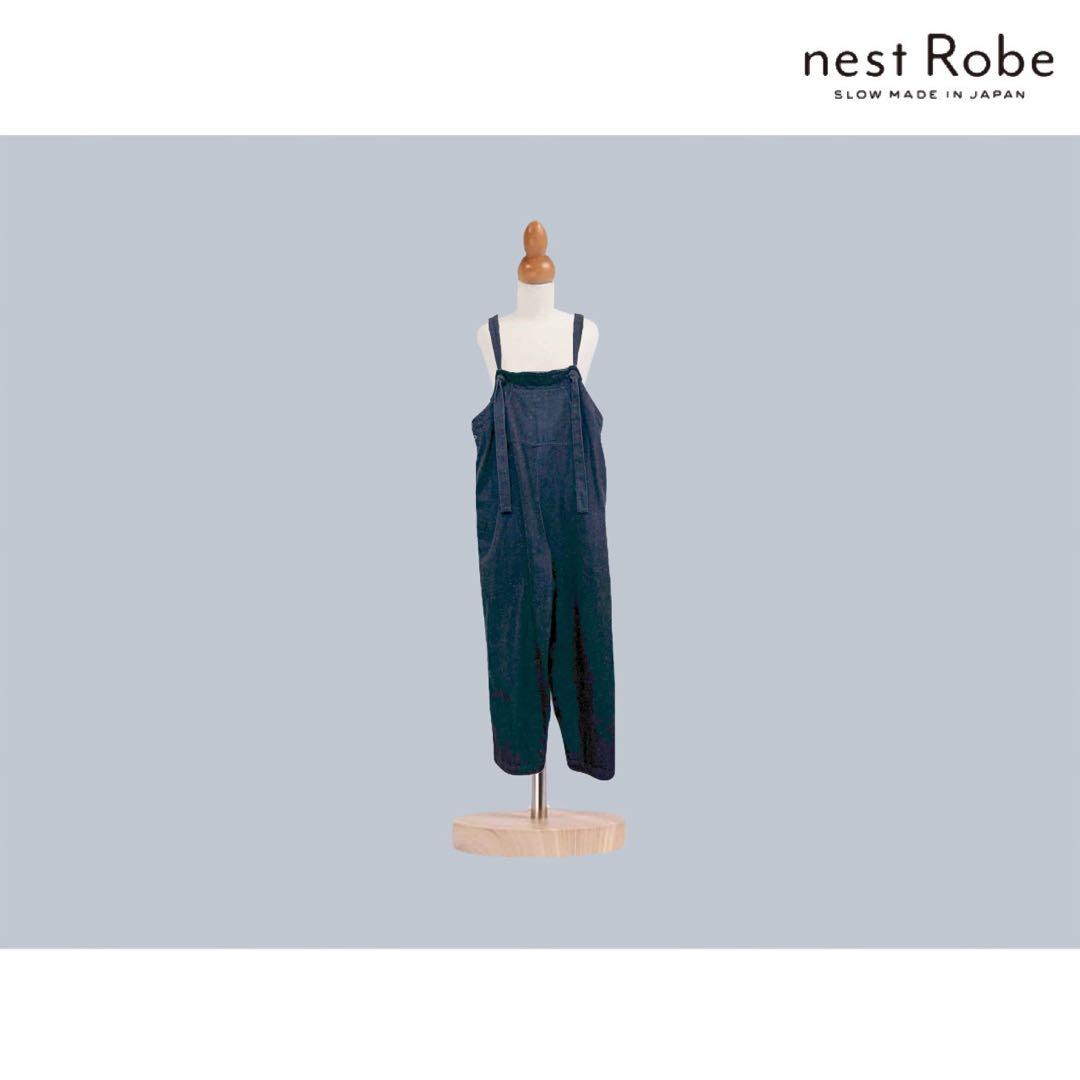 nest Robe 【UpcycleLino】 デニムサロペット UpcycleLino DENIM and CHINO｜nest Robe / CONFECT ONLINE SHOP