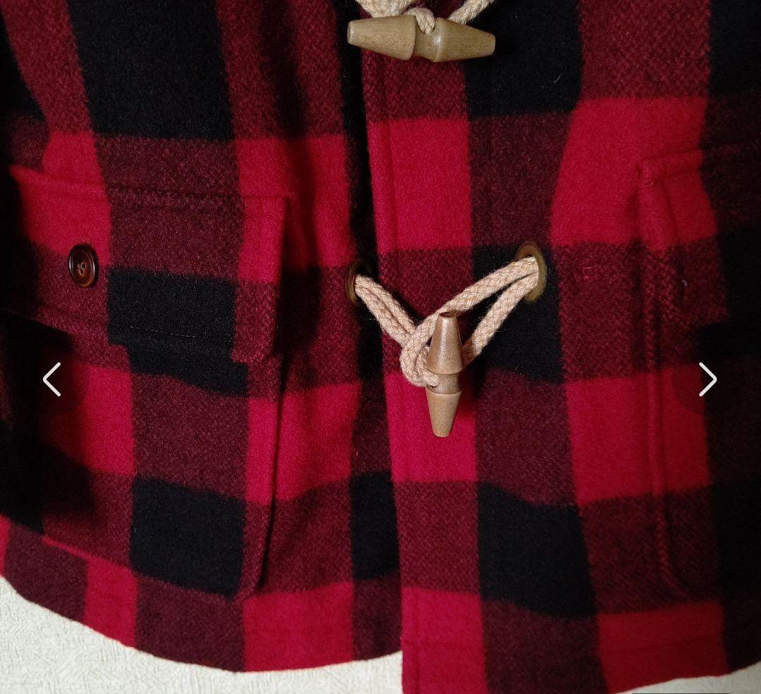 カールヘルム ダッフルコート 赤黒チェックの通販はau PAY マーケット