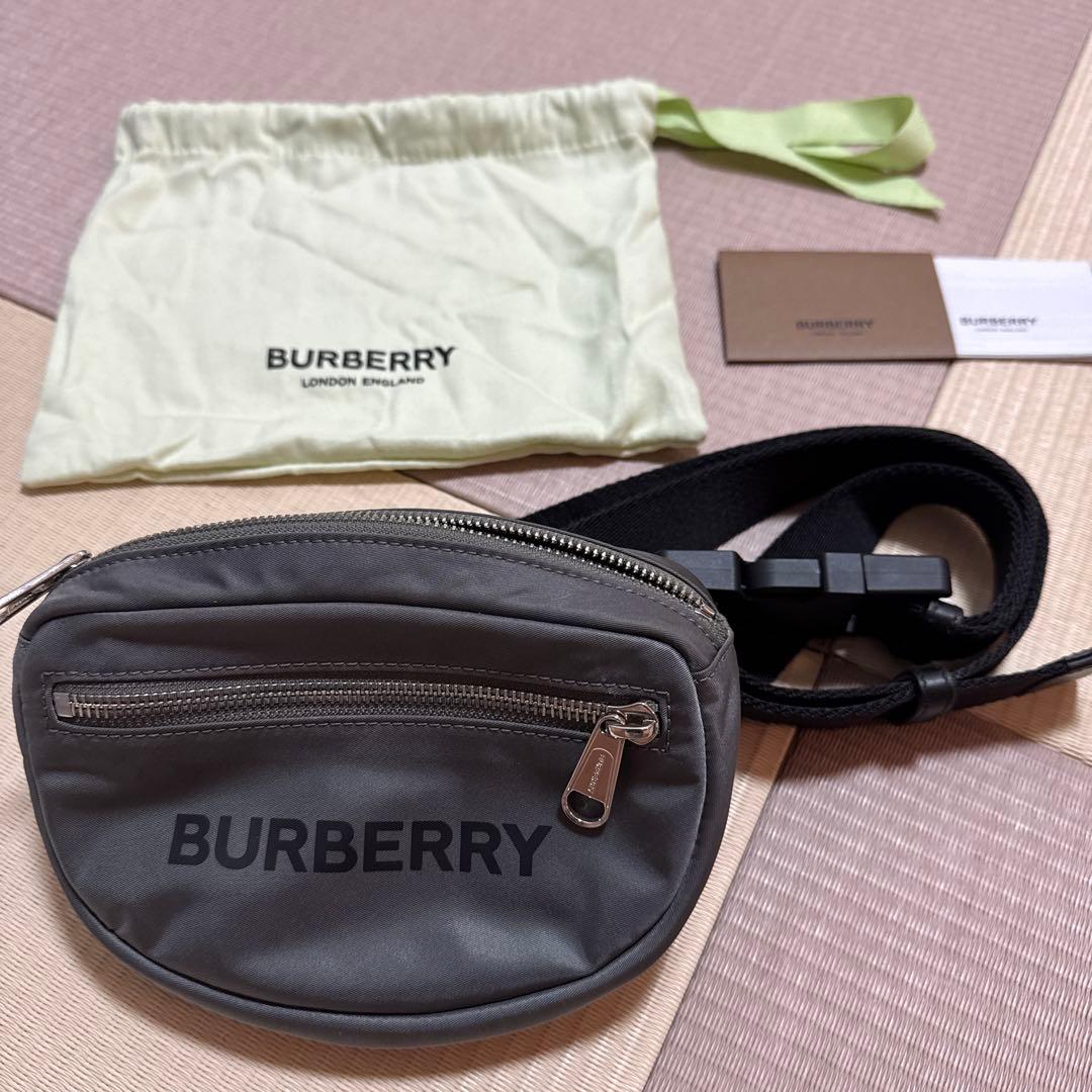 BURBERRY ボディバッグ グレー 楽天市場】【未使用品】バーバリー【BURBERRY】キャノン ミニ ボディ