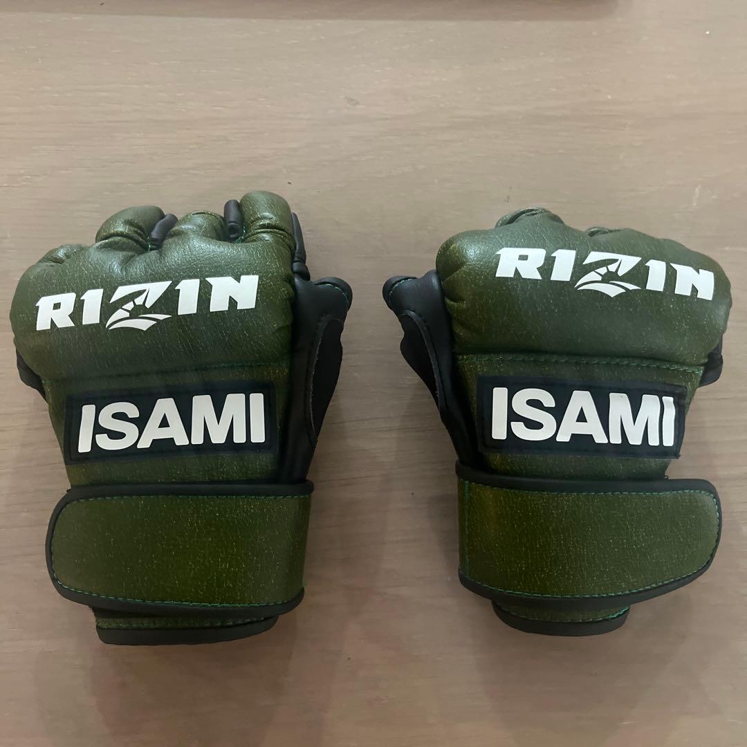 RIZIN ISAMI オープンフィンガーグローブ オリーブグリーンSサイズ RIZINオープンフィンガーグローブ | 総合格闘技 | ISAMI(イサミ