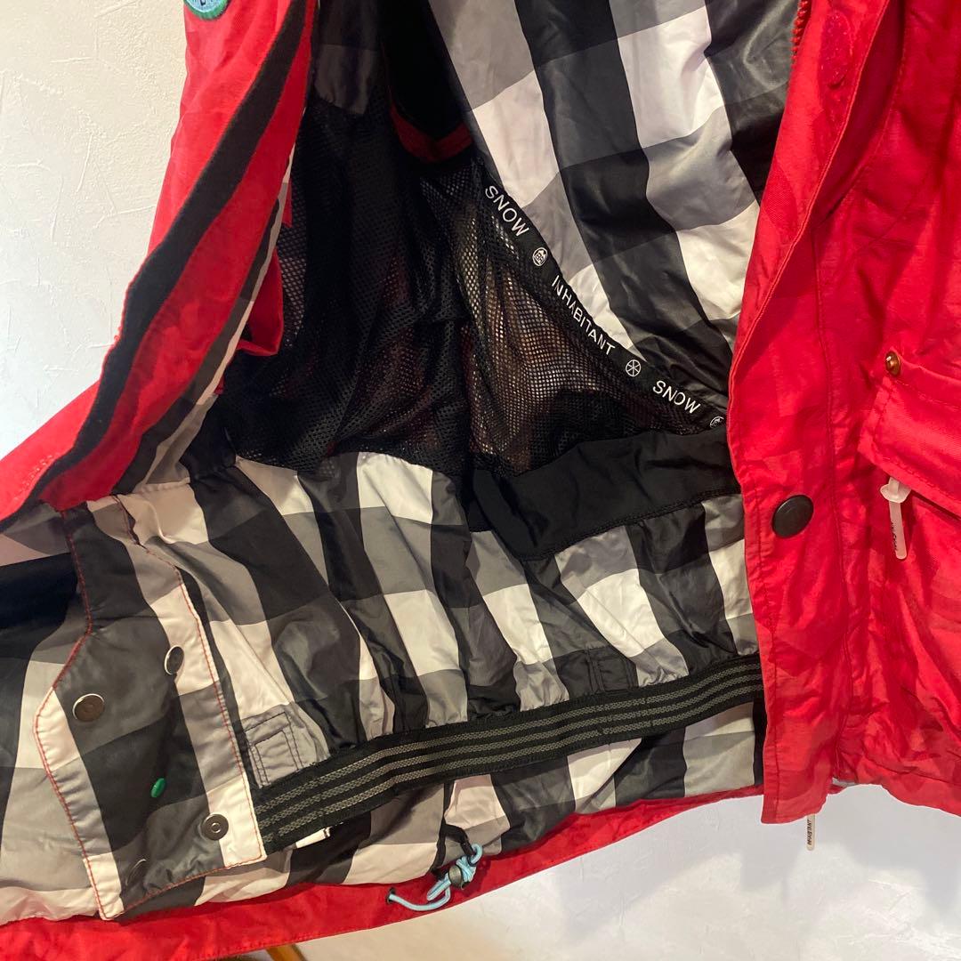 値下げ　希少　インハビタントXL上下セット　ヒッコリー　レッド　おまけ付