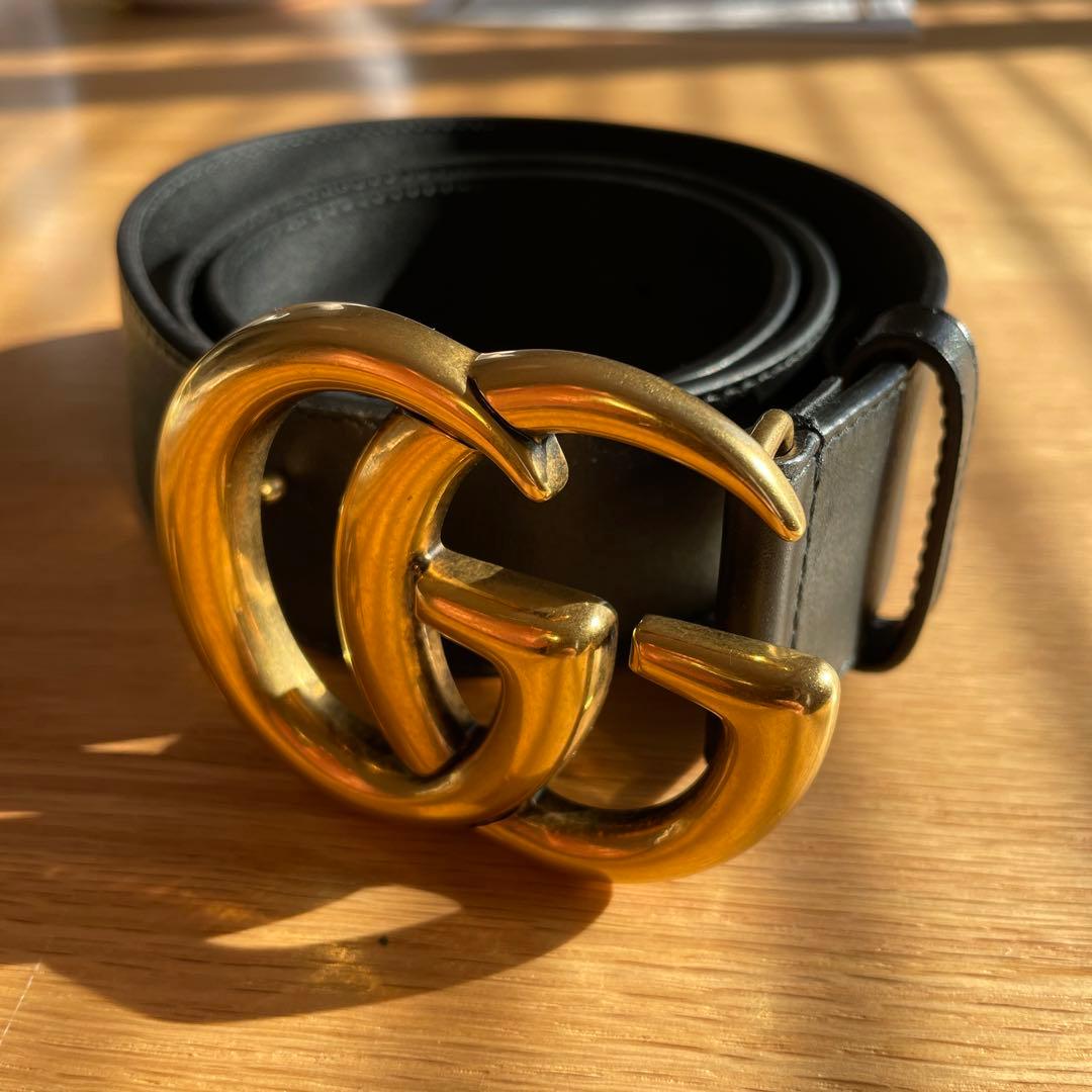 GUCCI ダブルG バックルベルト80/32