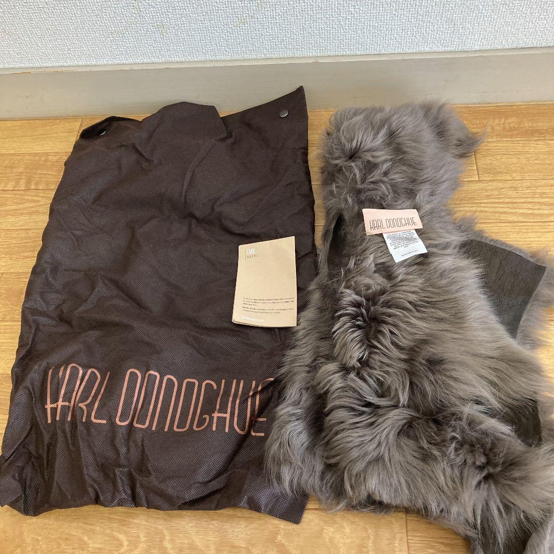 Karl Donoghue カールドノヒュー ラムスキン セミロング ストール