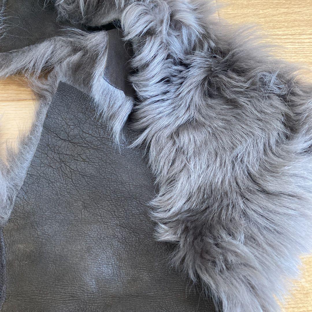 Karl Donoghue カールドノヒュー ラムスキン セミロング ストール