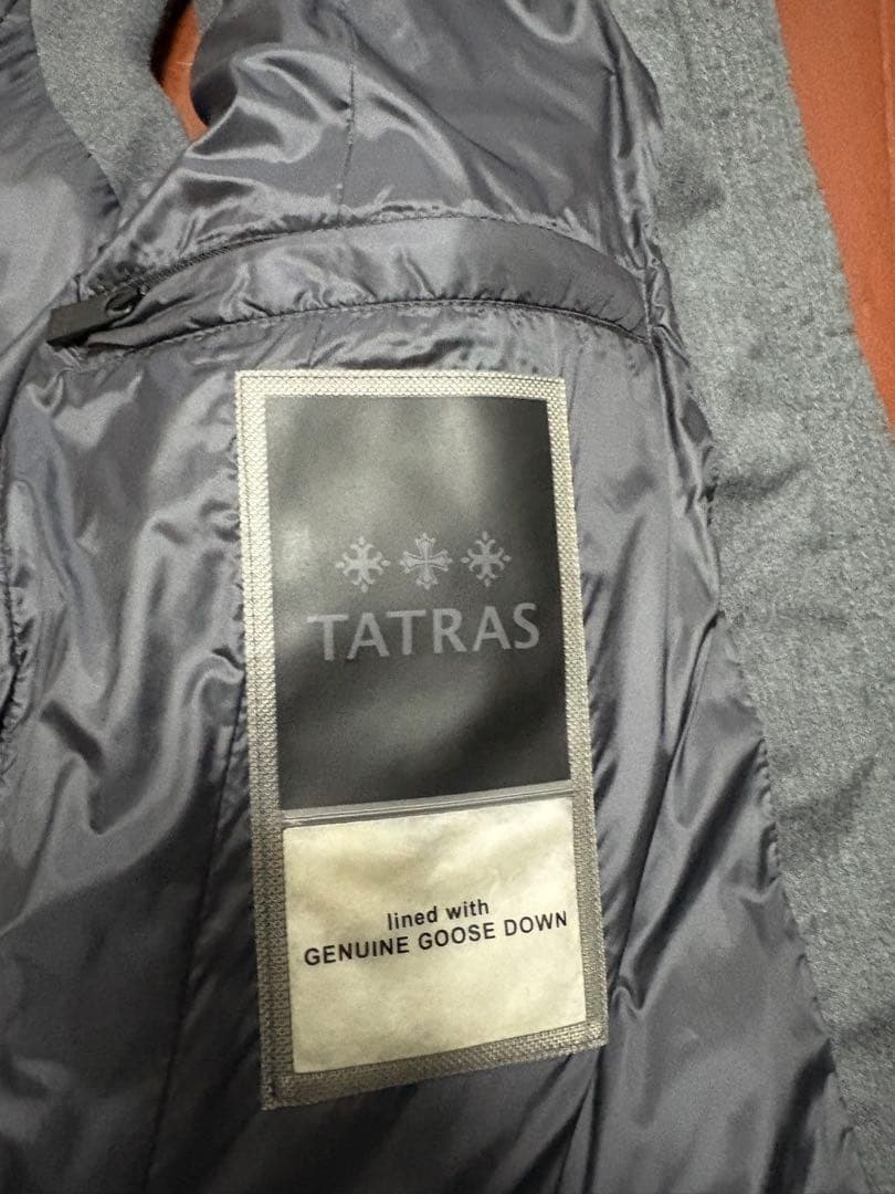 タトラス SOVER ダウンベスト グレー 3 美品 ウール モンクレール好き