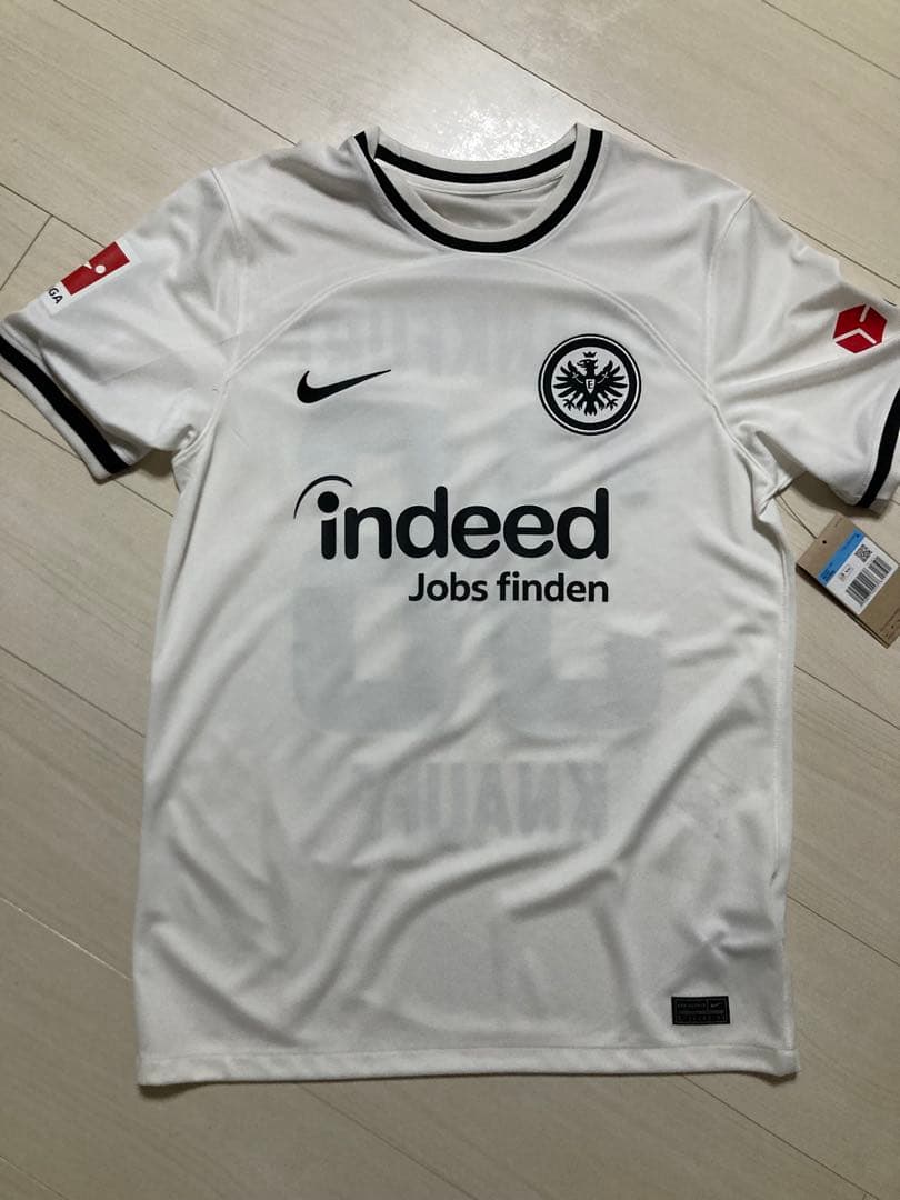 【新品タグ付き】アイントラハトフランクフルト22-23ユニフォーム36番クナウフ 新品タグ付き】アイントラハトフランクフルト22-23ユニフォーム36番