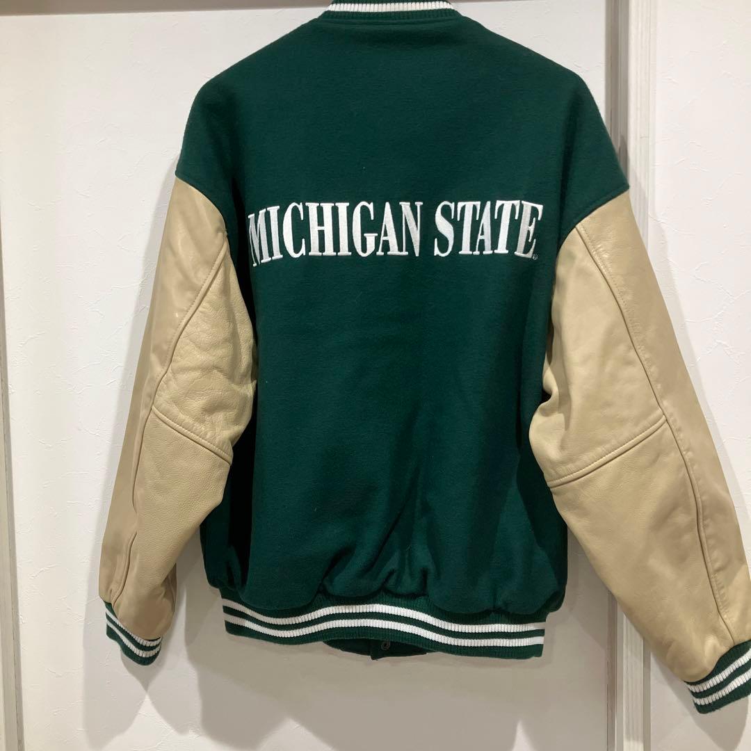 超希少 NIKE 90s MICHIGAN STATE スタジャン 美品 - メルカリ