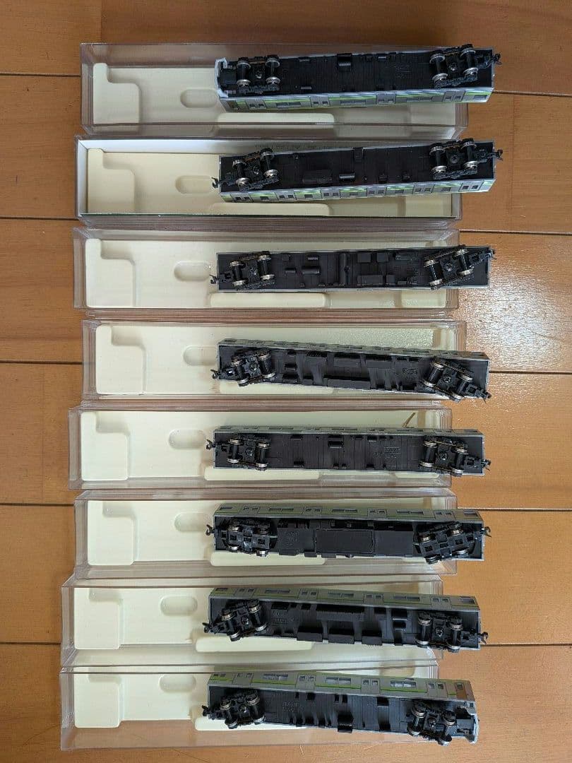 КATO 205系横浜線Н27編成 8両セット【ジャンク品】室内灯付