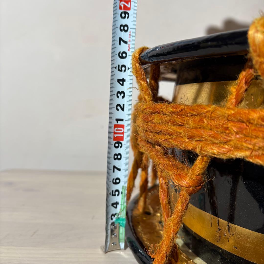 中型 和太鼓 黒・金 スタンド付き Japan ビンテージ 骨董 | 激安通販の