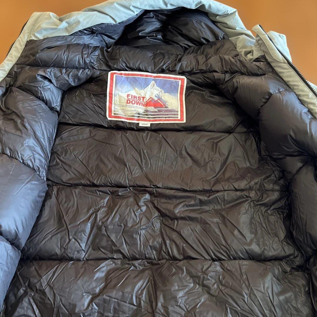 てらてら様 ファーストダウンダウンジャケットオリーブL - メルカリ