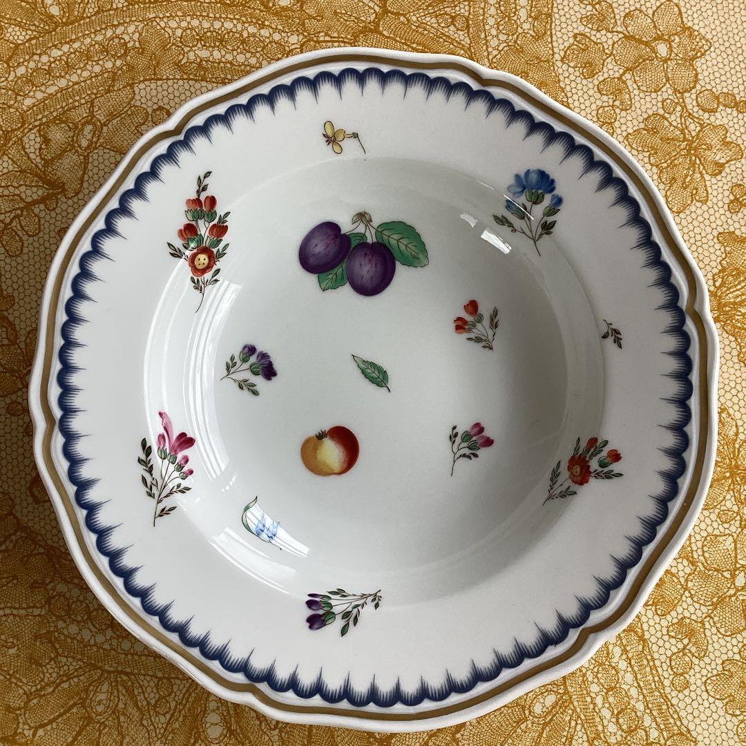《Richard Ginori イタリアンフルーツ》スープ皿20cm6枚　希少