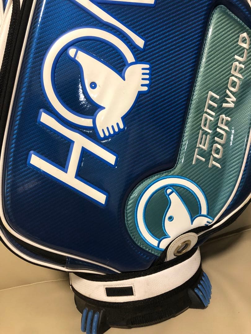 送料込み】廃盤 高級HONMA TOUR WORLD キャディバッグ 青 白 - メルカリ