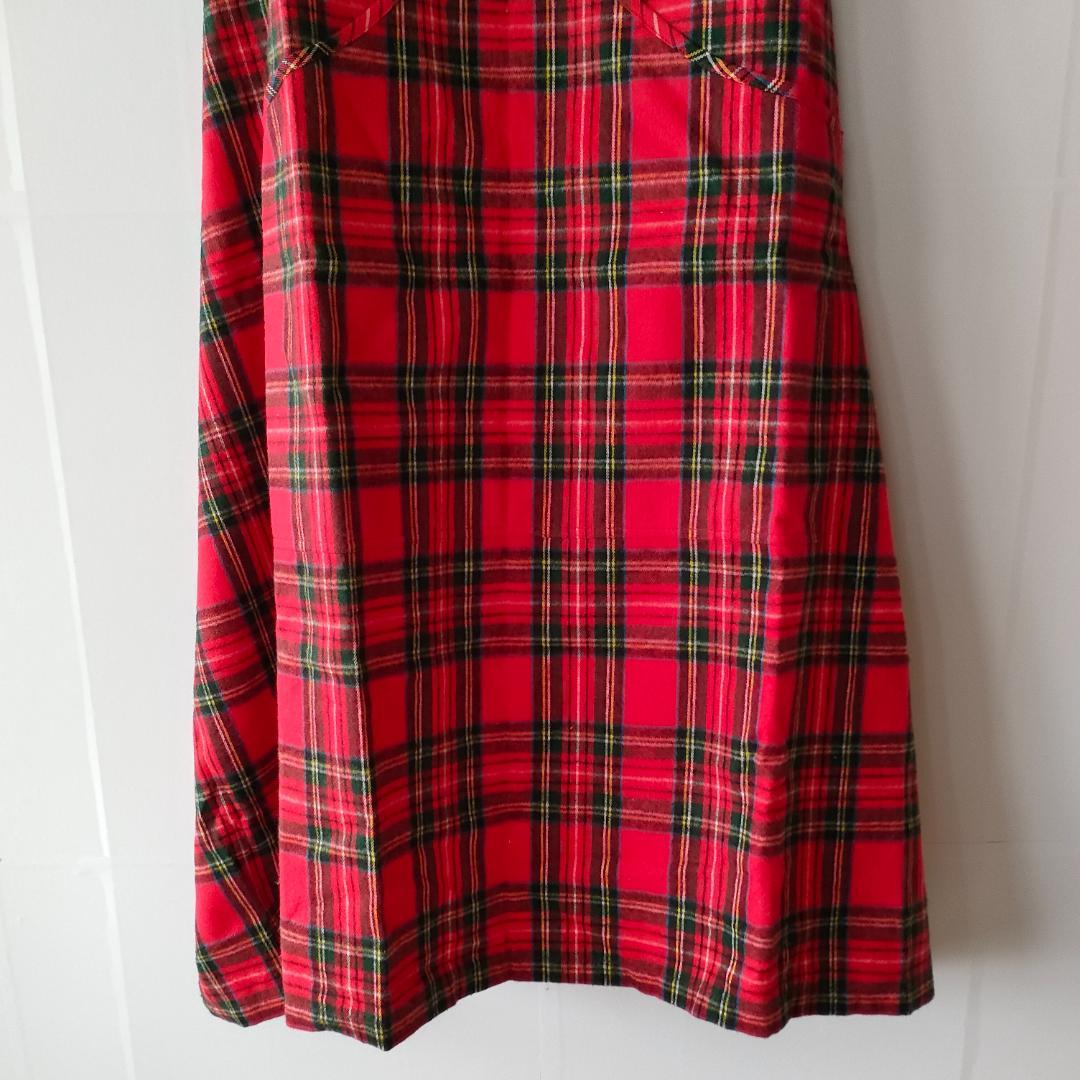 オールドマンズテーラー R&D.M.Co エプロン タータンチェック 赤