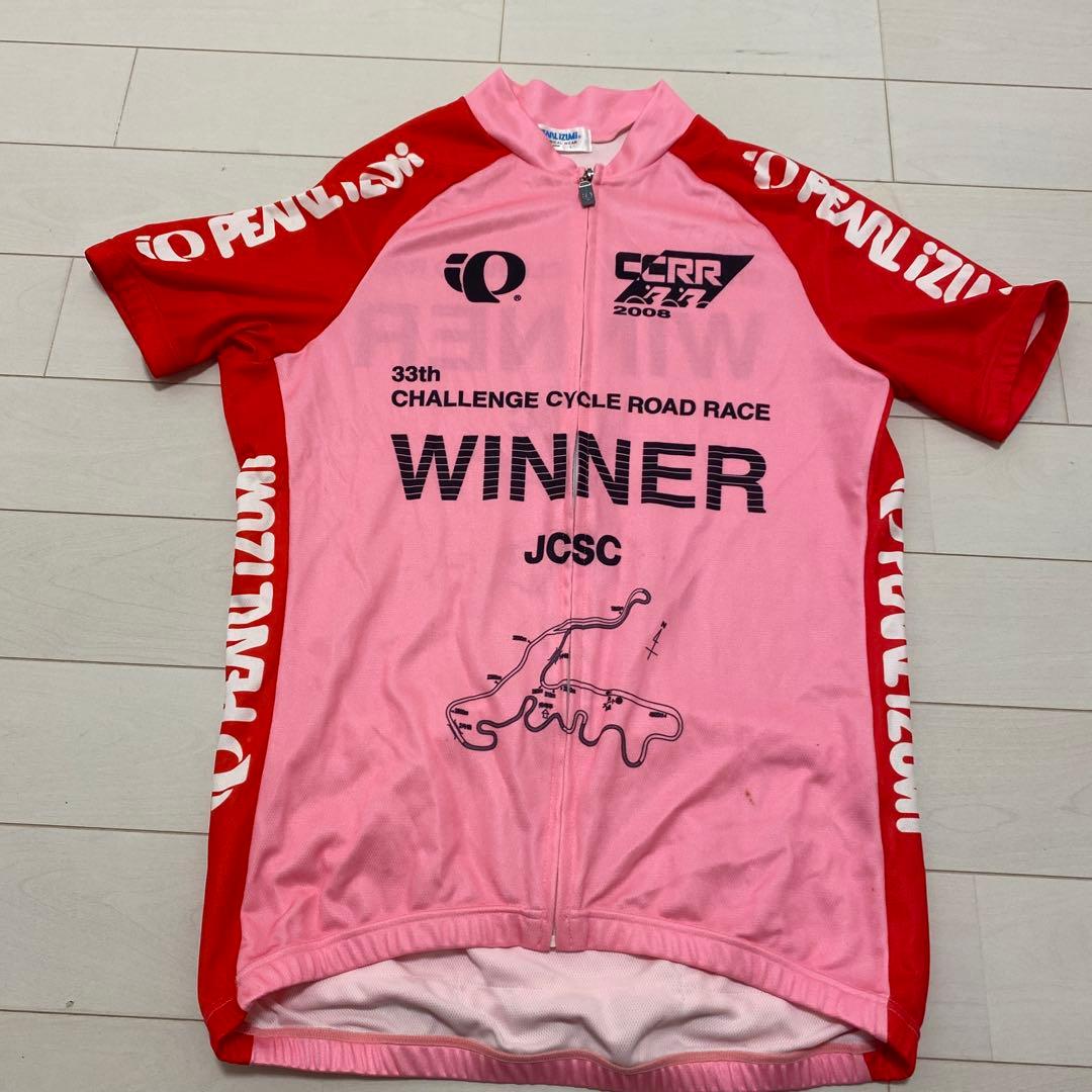 PEARL iZUMi サイクルジャージ L ピンク/赤 WINNER PEARL iZUMi サイクルジャージ L ピンク/赤 WINNER PEARL iZUMi