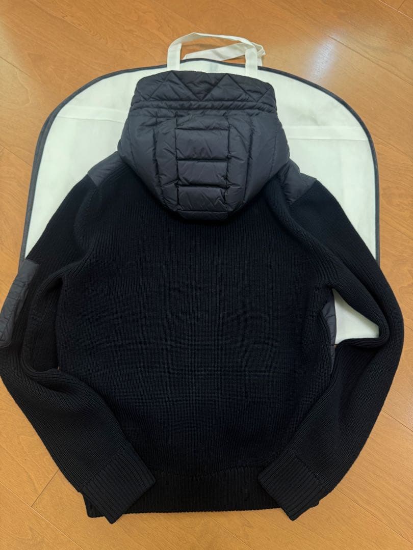 極美品☆年末売切SALE☆ モンクレール 2019年製 ニットダウン ネイビー